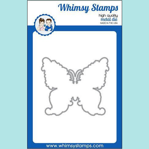 Whimsy Stamps - Elegant Butterfly Outline Die