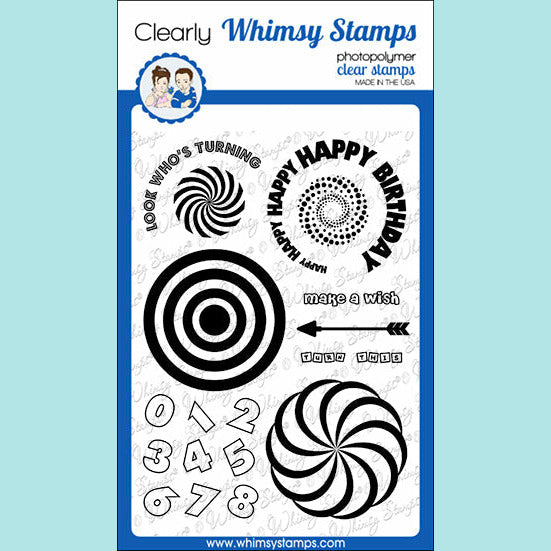 Whimsy Stamps - NEW Magic Wheel Clear Stamps