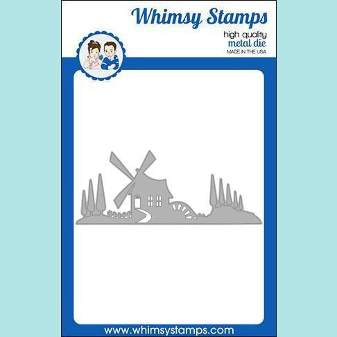 Whimsy Stamps - Slimline Woodland Cottage Die