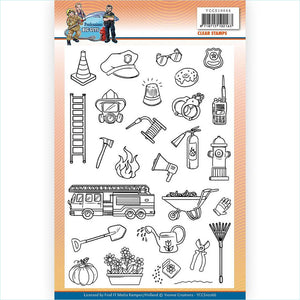 Find It - Clear Stamps - Yvonne Creations - Big Guys Professions