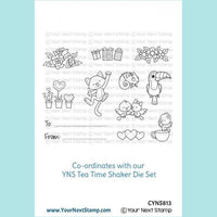 Your Next Stamp - Tea Time Tag Shaker Images Stamp and Die Set STAMP