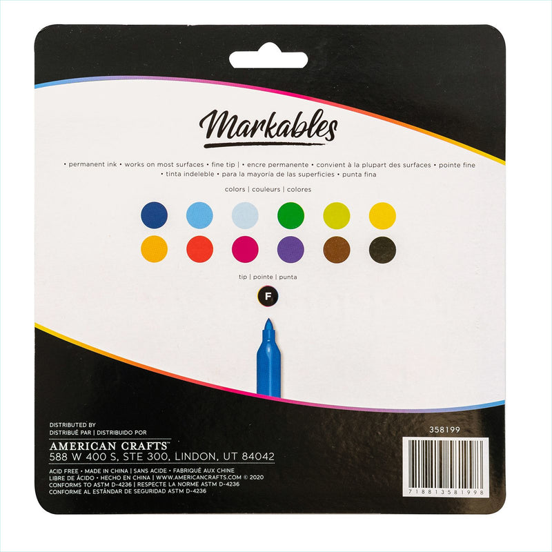 Markables 24 Color Fine Tip Permanent Marker Set