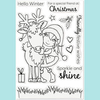 Crafter's Companion - Annabel Spenceley Photopolymer Stamp - Hello Winter