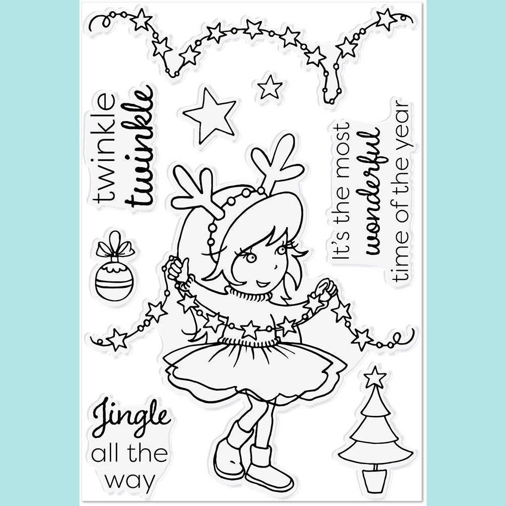 Crafter's Companion -  Annabel Spenceley Photopolymer Stamp - Twinkle Twinkle