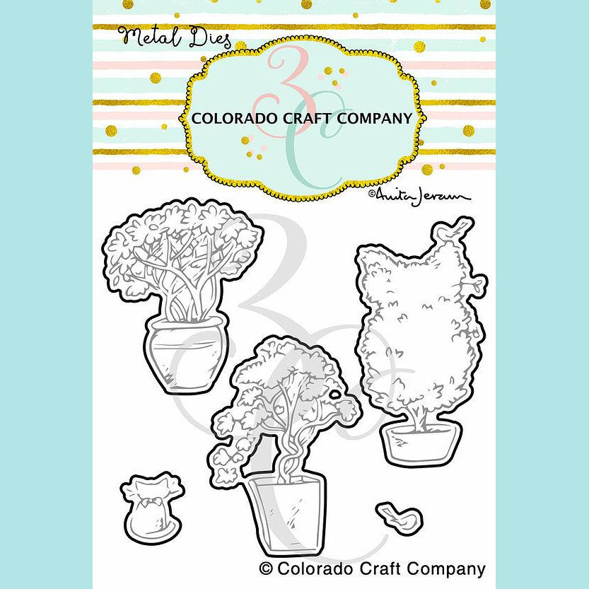 Colorado Craft Company - Anita Jeram - Topiaries & Kitten Metal Dies