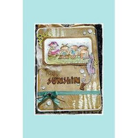 Stampotique - Beach Buds - Wood Mounted Stamps