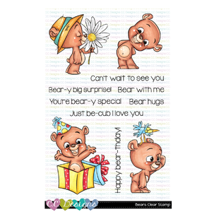 C.C. Designs - Bears Clear Stamps and Dies