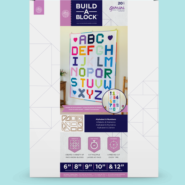 Crafters Companion - Gemini Build-A-Block - Alphabet & Numbers Patchwork System