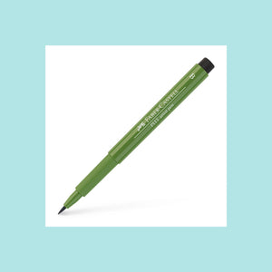 Dark Olive Green Faber-Castell - Pitt Artist Brush Pen - Full Range of  Colours