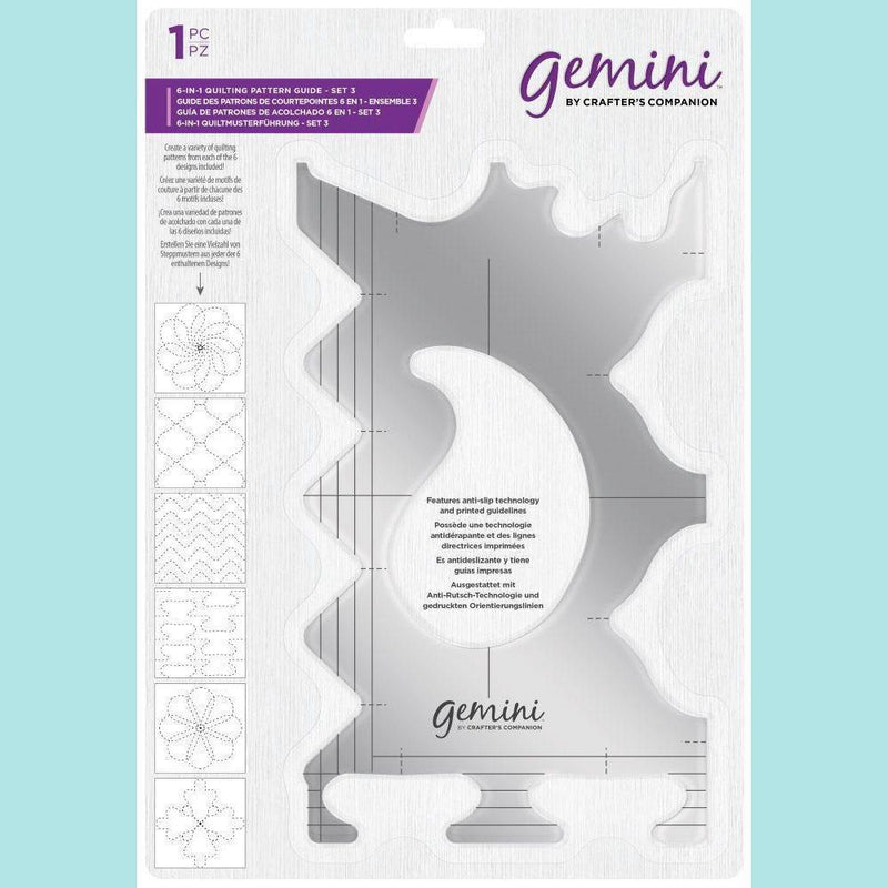 Crafter's Companion - Gemini 6-in-1 Quilting Pattern Guide - Set 3