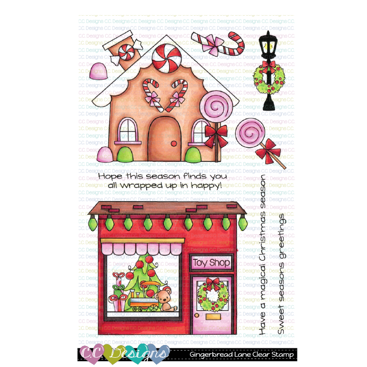 C.C. Designs - Gingerbread Lane Clear Stamps and Dies