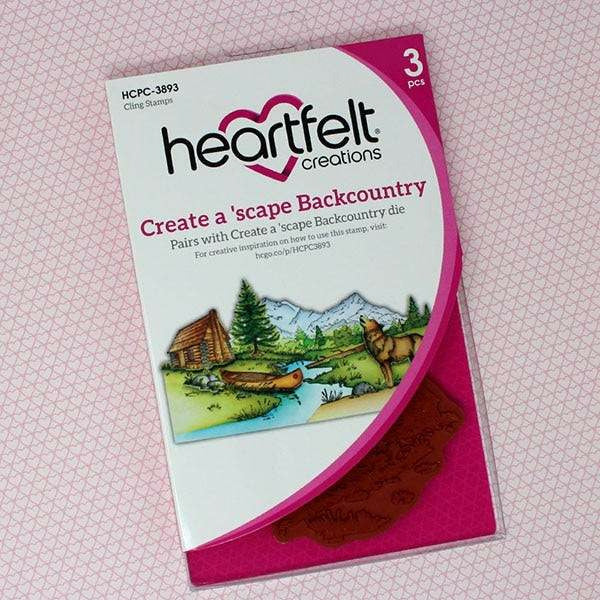 Heartfelt Creations - Create a 'scape Backcountry Cling Stamp and Die