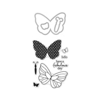 Hero Arts - Butterflies Stamp & Cut