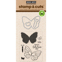 Hero Arts - Butterflies Stamp & Cut
