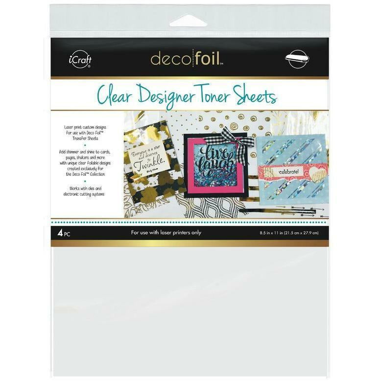 iCraft - Deco Foil - Clear Designer Toner Sheets PRINTABLE