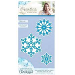 Crafter's Companion Contemporary Christmas Metal Die - Snowflakes of Joy