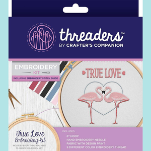 Crafters Companion Threaders Embroidery Kit - True Love