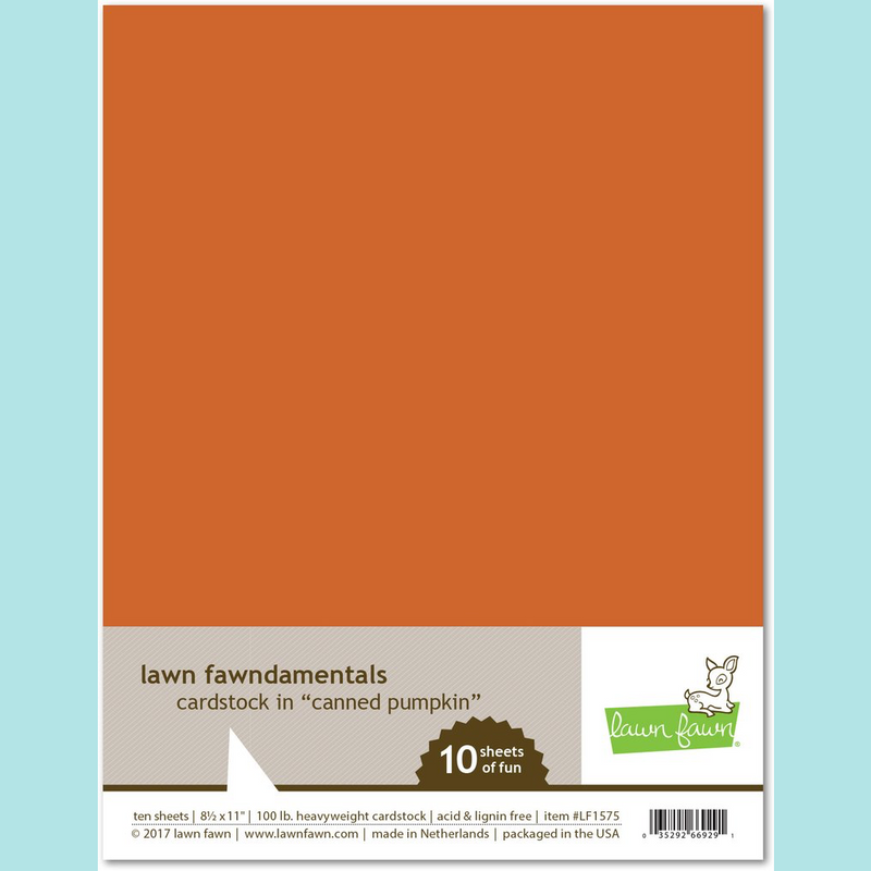 Lawn Fawn - Cardstock - Canned Pumpkin