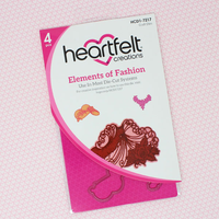 Heartfelt Creations Elements of Fashion Cling Stamp and Die Set