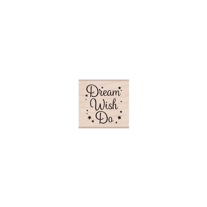 White Hero Arts "Dream Wish Do" Wood Mount Stamp