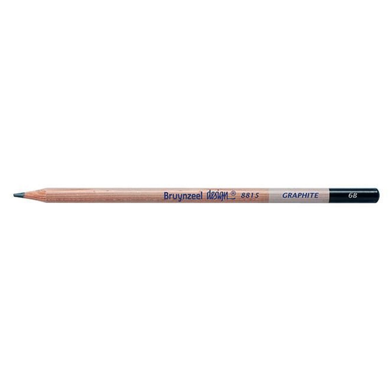 White Royal Talens Bruynzeel Design Graphite Pencils