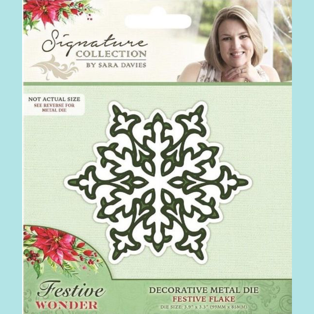 Powder Blue Crafters Companion - Signature Collection by Sara Davies - Festive Flake Metal Die