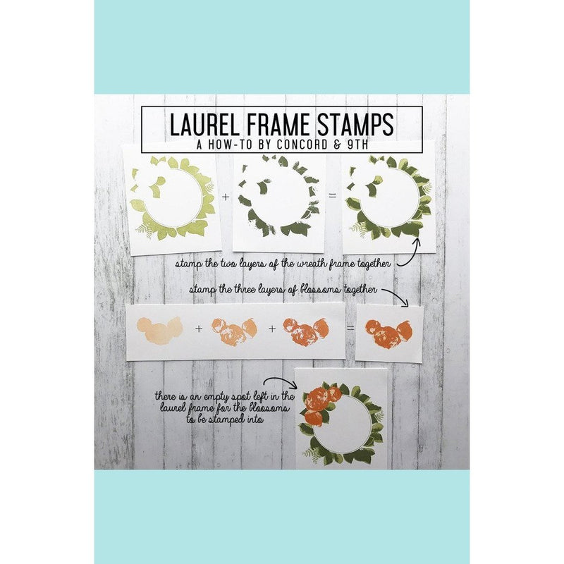 Concord & 9th LAUREL FRAME Stamp and Die Sets
