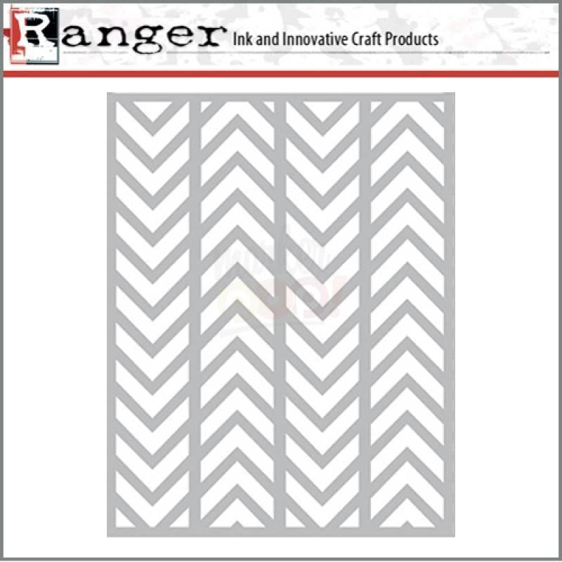 Ranger - Letter It Background Alternating Chevrons