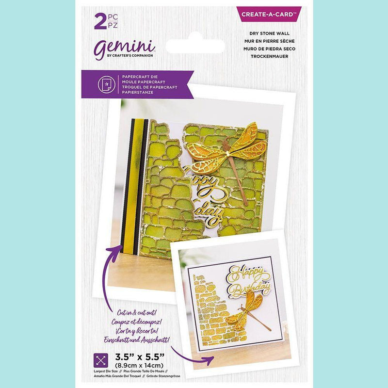 Crafter's Companion - Gemini Create-A-Card Die - Dry Stone Wall