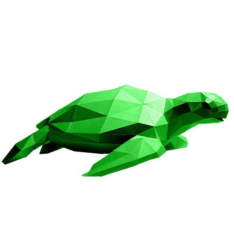 Papercraft World - 3D Papercraft Wall Sea Turtle 3D Model (Ages 12+)