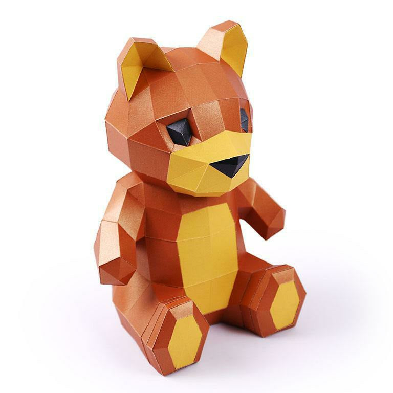 Papercraft World - 3D Papercraft Teddy Bear Lamp (Ages 10+)