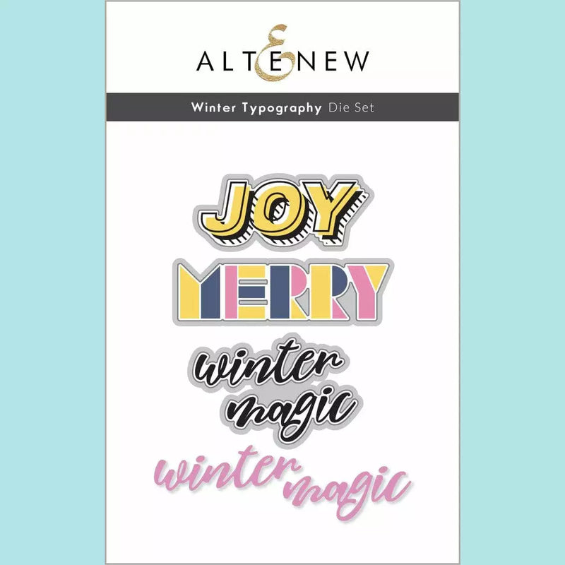 Altenew - Winter Typography Die Set