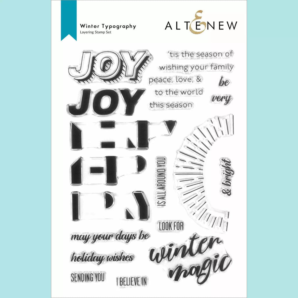 Altenew - Winter Typography Stamp Set