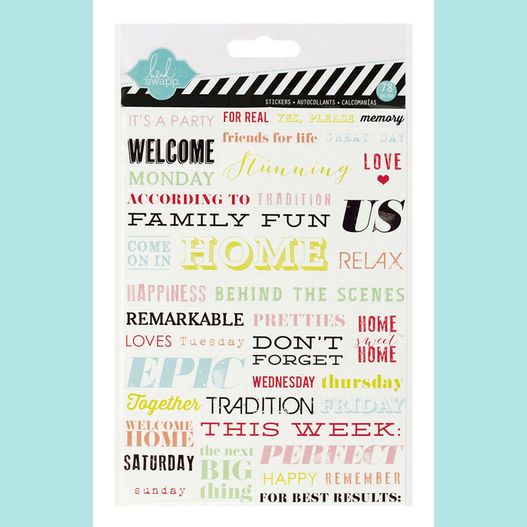 American Craft - Heidi Swapp - Word Strips - Accents