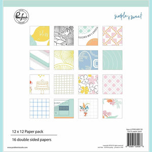 Pinkfresh Studio - Simple and Sweet - 12 x 12 Paper Pack