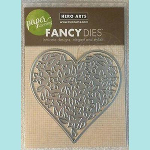 Hero Arts - Paper Layering Dies Floral Heart With Frame