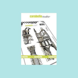 White Smoke Carabelle Studio - Cling Stamp A6: Gargouille et Architecture Gothique by Alexi