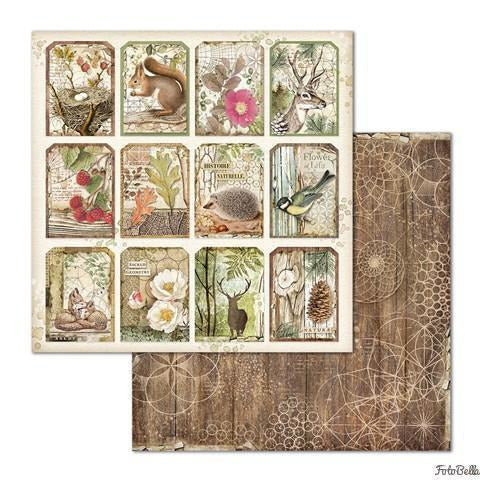Stamperia - Block 10 Sheets 30.5x30.5 (12"x12") Double Face Forest
