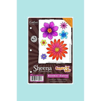 Crafters Companion - Sheena's Douglass Groovin' 60's Stamp Sets Blooming Sixties