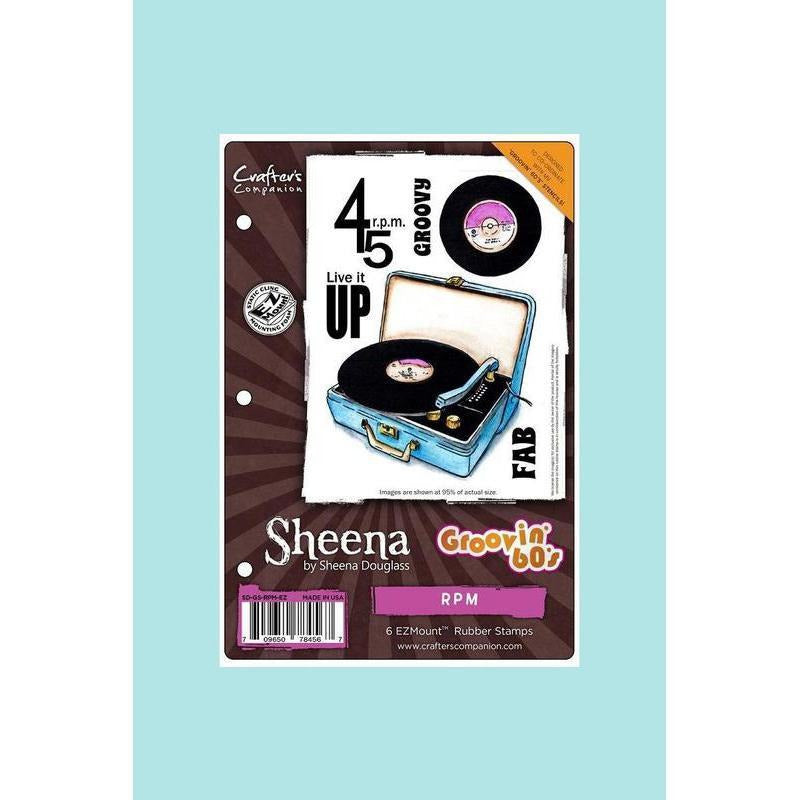 Crafters Companion - Sheena's Douglass Groovin' 60's Stamp Sets RPM