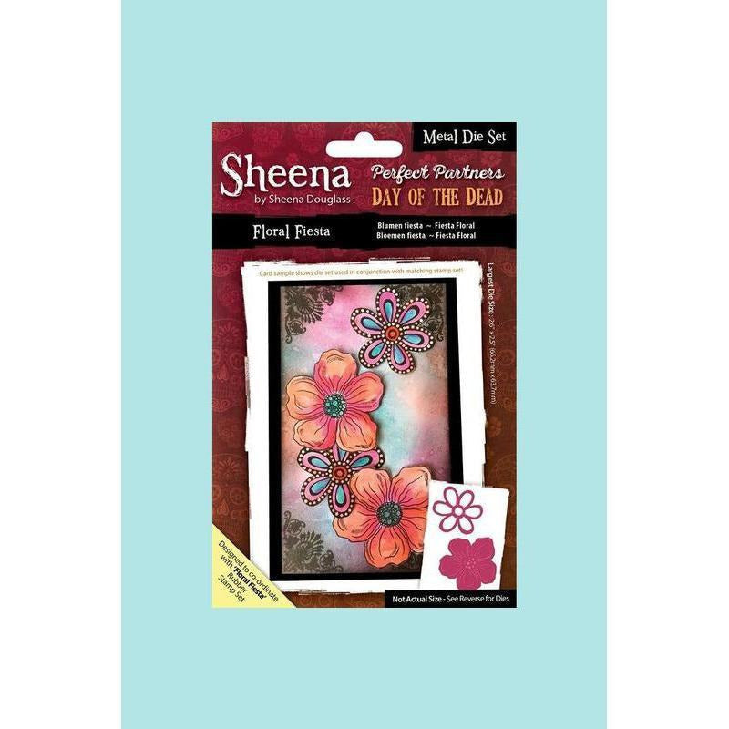 Crafters Companion - Sheena Dougass Perfect Partners Day of the Dead Die -Floral Fiesta