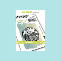 White Smoke Carabelle Studio - Cling Stamp Small : Ready for a trip