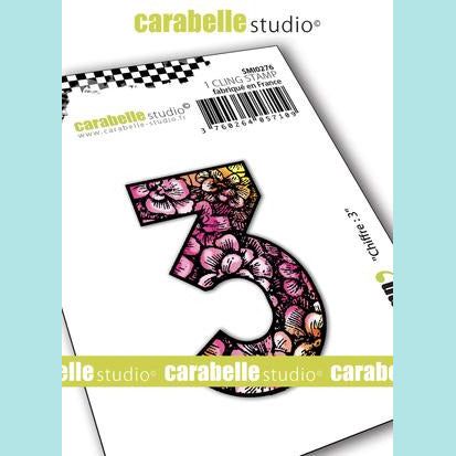 Carabelle Studio - Cling Stamp Small : Numbers 3
