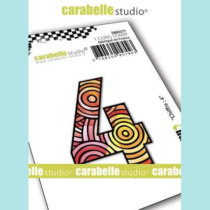 Carabelle Studio - Cling Stamp Small : Numbers 4