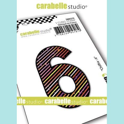 Carabelle Studio - Cling Stamp Small : Numbers 6