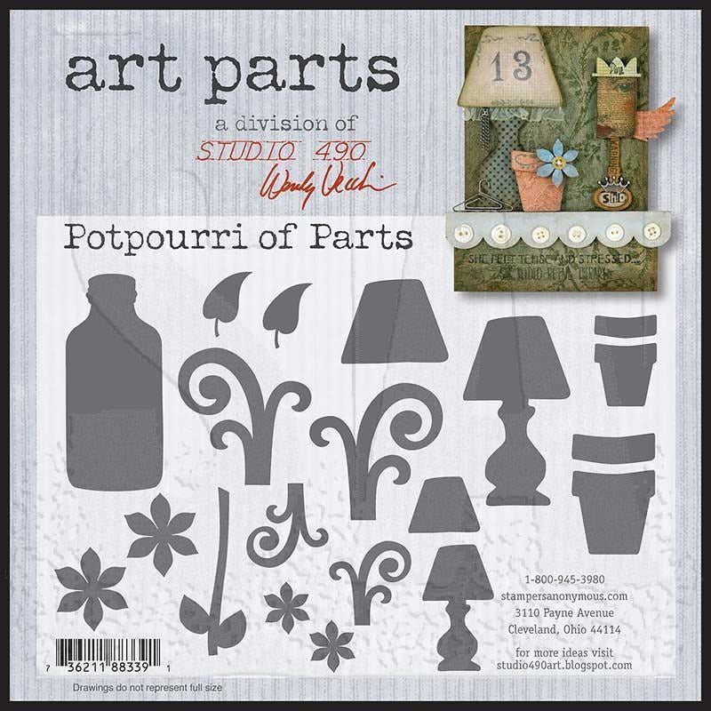 Stampers Anonymous - Studio 490 - Wendy Vecch Art Parts - Potpourri of PartsStampers Anonymous - Studio 490 - Wendy Vecch Art Parts - Potpourri of Parts
