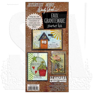 Stampers Anonymous - Wendy Vecchi Mat Board Projects - Faux Graniteware Starter Kit
