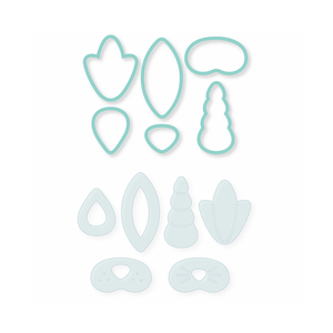 Lavender Sweet Sugarbelle - Specialty Cookie Cutters - Cake Topper Set (6 pieces)