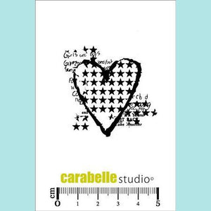 Carabelle Studio - Cling Stamp Small: Mon Coeur Étoilé
