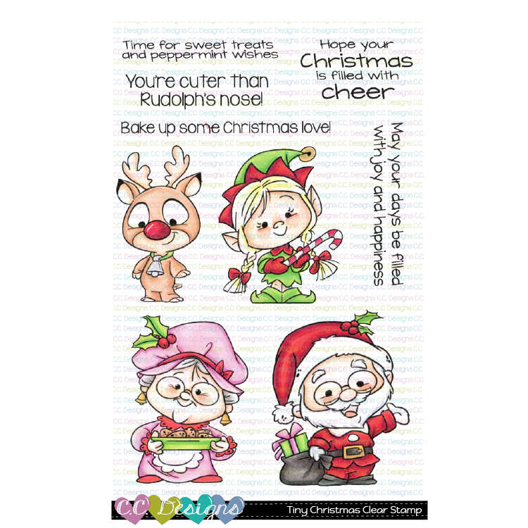 C.C. Designs - Tiny Christmas Clear Stamp and Die